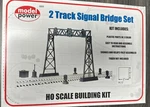 Model Power Ho Kit 419 2 Track Signal Bridge Set Clarkesville Depot Nib. Fixed Price $19.99.