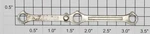 Lionel 226E-12 Right Hand Side Rod With Embossing (50). Fixed Price $75.00.