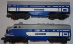 Postwar Lionel 2240 Wabash, Ab, F3 Diesel Locomotive Set, C-7 Ex, Runs Fine. Fixed Price $224.99.