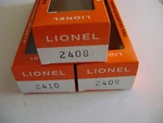 Lionel 2408-2409-2410 Licensed Reproduction Boxes (3). Fixed Price $21.95.