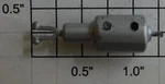 Acme 100X-102 Silver Metal Air Brake Cylinder. Fixed Price $5.00.