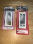 Atlas Nickel Ho Scale Silver #835 1/3 18"R & #832 1/2 15 Radius. Nos. Fixed Price $11.05.