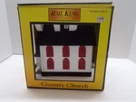 Rail King Mth Country Church Guage Scale White Black Red Windows. Fixed Price $26.99.