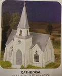 Bachmann Plasticville #45981 Scale Cathedral New In Box. Fixed Price $29.99.