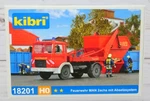 Kibri 18201, Man 2-AXLE Fire Department Settling Dumpster Kit, 1/87 Ho Sealed. Fixed Price $19.95.