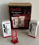 1997 Coca-cola 1/25 Scale Diecast Metal Pop Machines Hand Cart Nib. Fixed Price $24.56.