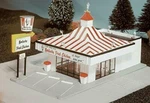 Life Like (ho Scale) #1394 Kentucky Fried Chicken Kit - Nib. Fixed Price $23.95.