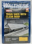 Walthers Cornerstone Ho Scale Train Shed With Clear Roof Sealed Box 933-2984. Fixed Price $99.99.