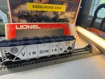 Lionel # 6-9134 Virginian 4-BAY Covered Hoppe L2369. Fixed Price $12.50.