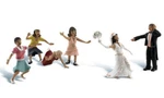 Woodland Scenics Ho Scale People Wedding Bouquet Toss A1932. Fixed Price $30.62.