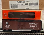 Lionel Atsf Sante Fe Box Car, 6464-497 W/ Die-cast Trucks, New, 6-29202. Fixed Price $30.00.