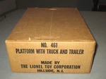 Post War Lionel Train NO.461 Platform Truck & Trailer-org Factory Sealed Box. Fixed Price $552.50.