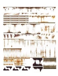 Weathering Freight Rust Dent Stain Ho Scale 1:87 Decals 8.5"X11". Fixed Price $12.97.