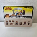 Woodland Scenics A2132 Checker Players Scale New In Box. Fixed Price $12.00.