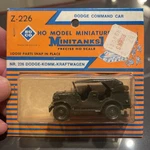 Roco Minitanks 1/87 Scale Us Dodge 4X4 Command Car Z-226. Fixed Price $14.95.