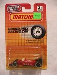 F1 Grand Prix Racing Car - 1/64TH Scale Matchbox Diecast Moc. Fixed Price $9.95.