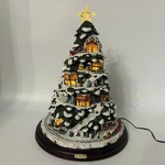 Coca-cola Bradford Exchange Village Christmas Lighted Tree Santa Train. Fixed Price $127.60.