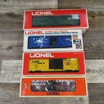 Lionel Gauge Mixed Lot Of 4 Rolling Stock Box Car 9767 9789 19289 Reefer 9863. Fixed Price $28.95.