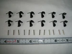 Lionel 566-54 Plastic Knuckle & TC-23 Nickel Rivet Fits Late Postwar Cars 24 Pcs. Fixed Price $14.00.