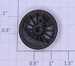 Lionel 227-44 B6 Center Geared Open Spoked Wheel With Nickel Rim (1). Fixed Price $6.00.