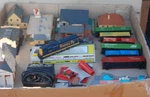 Atlas Santa Fe Ho 7001 Locomotive Trains Mixed Brands Buildings Freight Cars. Fixed Price $75.00.