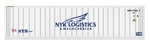 Atlas Scale 40' Reefer Container (assembled) Nyk Line (white/blue) #7114093. Fixed Price $29.99.
