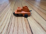 Vtg American Flyer XA13A029 Scale Orange Oil Drum Loader Truck Incomplete. Fixed Price $39.95.