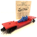 Lionel 3309 Gauge Red Turbo Missile Launching Flat Car & Instructions Vgc. Fixed Price $21.21.