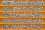 Passengers & Passers By (120) Unpainted Preiser 16337. Fixed Price $50.38.
