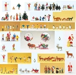 Christmas And Winter Figure Set Ho/oo Gauge Preiser. Fixed Price $54.61.