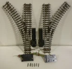 1 Pr American Flyer Pikemaster Remote Switch Tracks W/controls/wire/pins. Fixed Price $44.99.