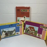Faller Scale Building Kits Lot B-200 B-238 B-260 Village Scene Church Houses. Fixed Price $45.00.