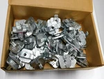 New Box Of B-line 4D5001-3/8ZN 2-PIECE 3/8" Zinc Turnlock Trapeze Hanger. Fixed Price $209.95.