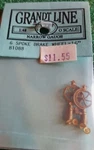 Grandt Line 81088 Scale Narrow Gauge Spoke 16" Brake Wheel (pack Of 2). Fixed Price $10.19.