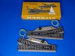 Marklin H0 - 5202 = 5203 + 5204 Pair Of Straight Switches Track Box Exc. Fixed Price $24.95.