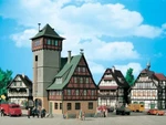 43752 / Vollmer Kit Of A Fire Engine House - New. Fixed Price $55.99.
