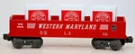 K-line K-5626 Western Maryland Gondola With 3 Crates Gauge 1:48 Scale. Fixed Price $29.99.