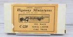 Jordan Highway Miniatures 360 C-220, 1923 Mack Arial Ladder Fire Truck, 1/87 Ho. Fixed Price $14.95.