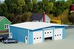 Pikestuff (ho-scale) #541-0019 Fire Station Kit Blue Nib. Fixed Price $17.95.