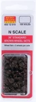 Micro Trains Scale 36" Standard Wheel Sets (brown) 100 Axles 00312010. Fixed Price $27.47.