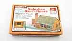 Life Like Suburban Ranch House Scale Model Kit Train Diorama No 7412 Open Box. Fixed Price $14.99.