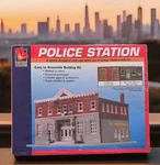 Scale Police Station "building Kit" 433-7481 Life-like. Fixed Price $12.98.
