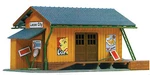 Model Power Ho Farmingdale Freight Station Assembled Lighted W/2 Figures 694. Fixed Price $33.98.