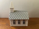 Vintage 1950 Plasticville Ho Scale #2604 Church W/ Original Box Missing Cross. Fixed Price $12.99.
