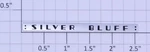 Lionel 2534-14AD Silver Bluff Adhesive Nameplate (10). Fixed Price $15.00.