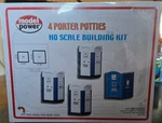 New Model Power #188 Ho Scale Porter Potties Bathroom Set Of 4 Kit. Fixed Price $10.00.