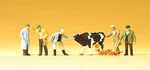 Cattle Market Scene (6) Painted Preiser 75021. Fixed Price $28.24.