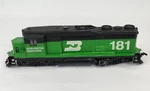 Vintage Lionel Burlington Northern Diesel Locomotive #181 Ho Scale 1976 Tested. Fixed Price $13.00.