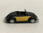 Ho Busch 46705 Volkswagen Hebmuller Cabriolet Convertible Black Yellow 1/87. Fixed Price $10.02.