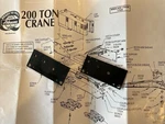 Athearn Ho 200 Ton Crane Parts - Side Support #17003 (1 Pair Molded) New!. Fixed Price $8.97.